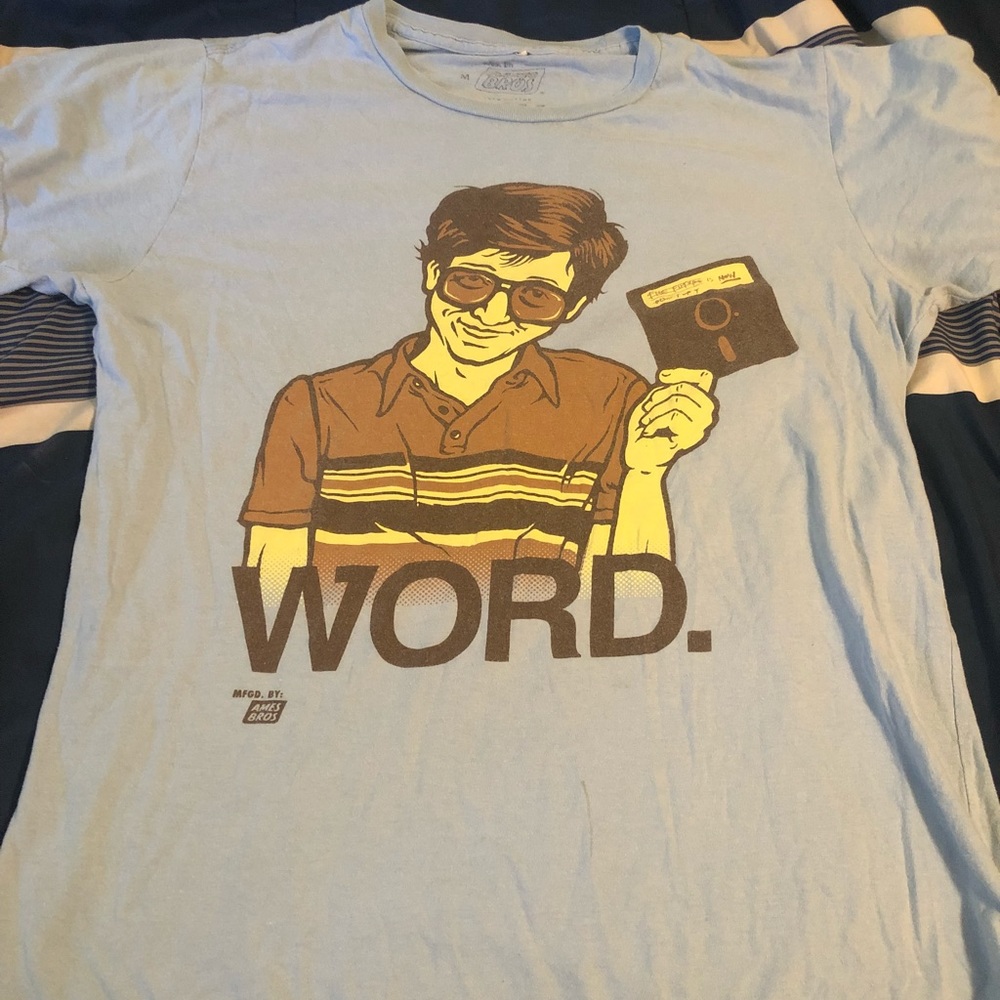 Microsoft Bill Gates pun shirt VTG